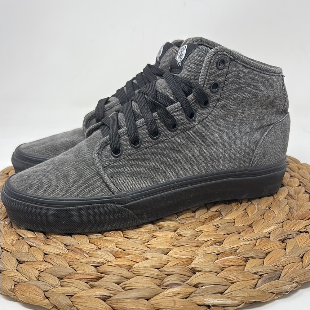 VANS Washed Black High Top Unisex Sneaker Shoe size Men 6.5; Women 8